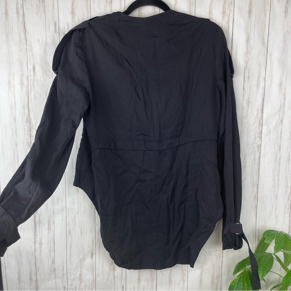 Kimberly Ovitz black zip up light jacket Medium - Picture 5 of 6